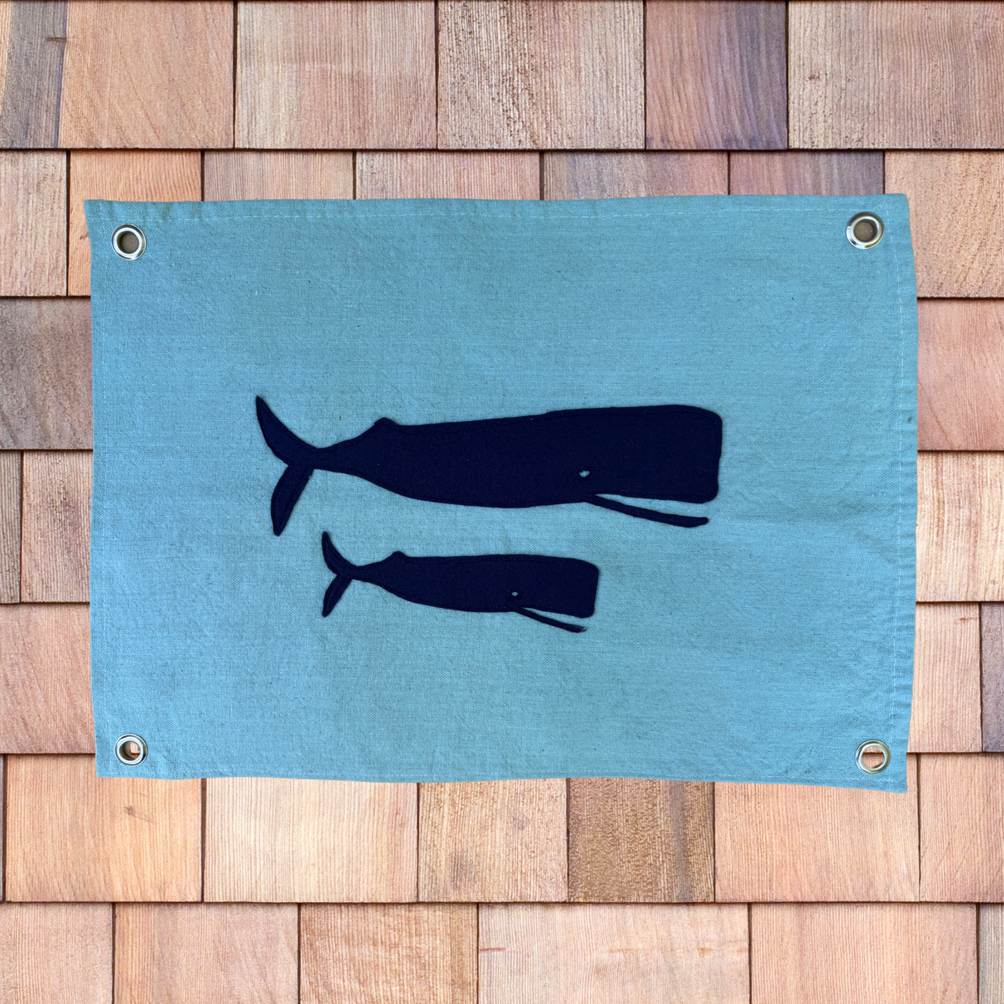 Presale: Mary Maguire x Kid Sister 'Mother Whale and Her Calf' Vintage Pennant