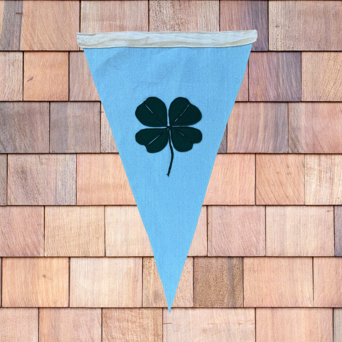 Presale: Mary Maguire x Kid Sister 'Four Leaf Clover' Vintage Pennant